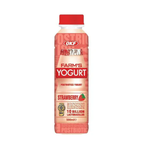 Ундаа OKF Farms yogurt strawberry 500мл Бишрэлт